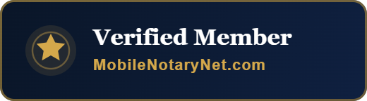MobileNotary.net Founding Member certification badge